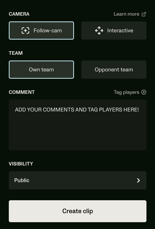 Spieler taggen