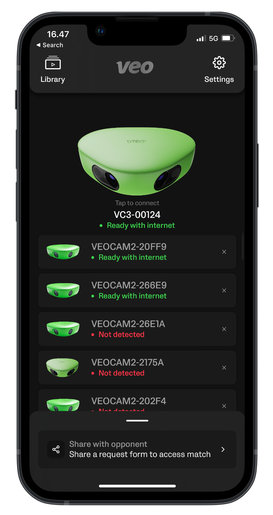Connecting to Veo Cam