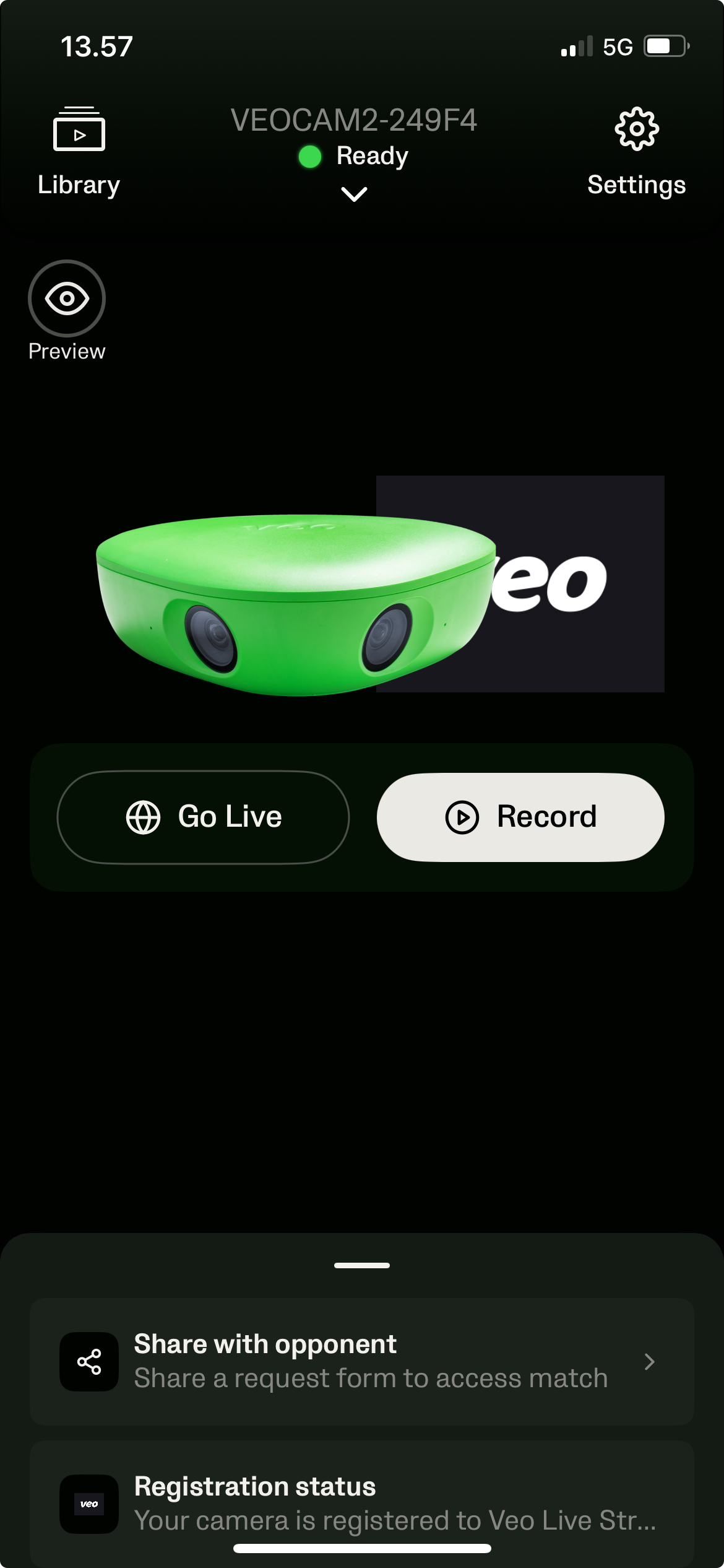 Go Live on Veo
