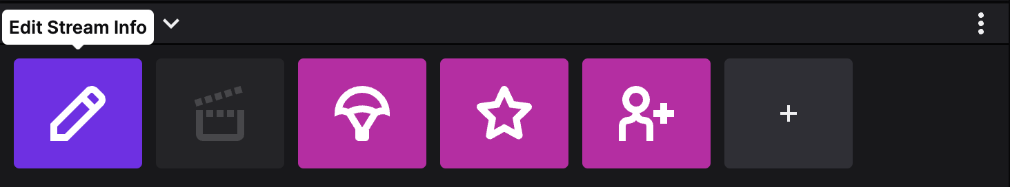 Edit Stream Info on Twitch