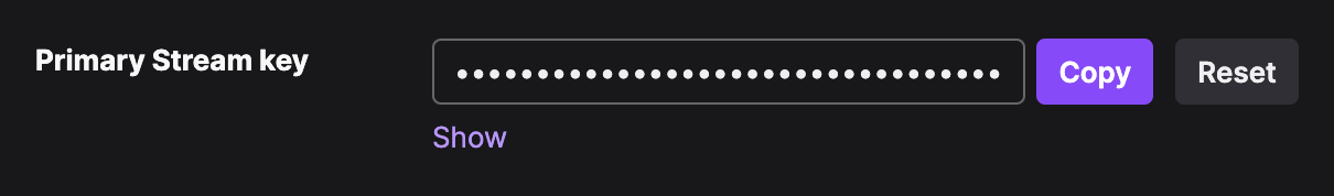 Skopiuj klucz strumienia na Twitchu