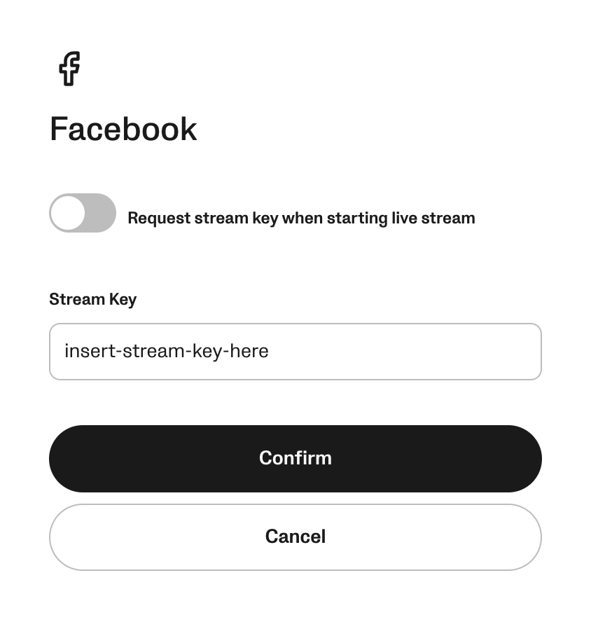Insert copied streamkey - facebook.png
