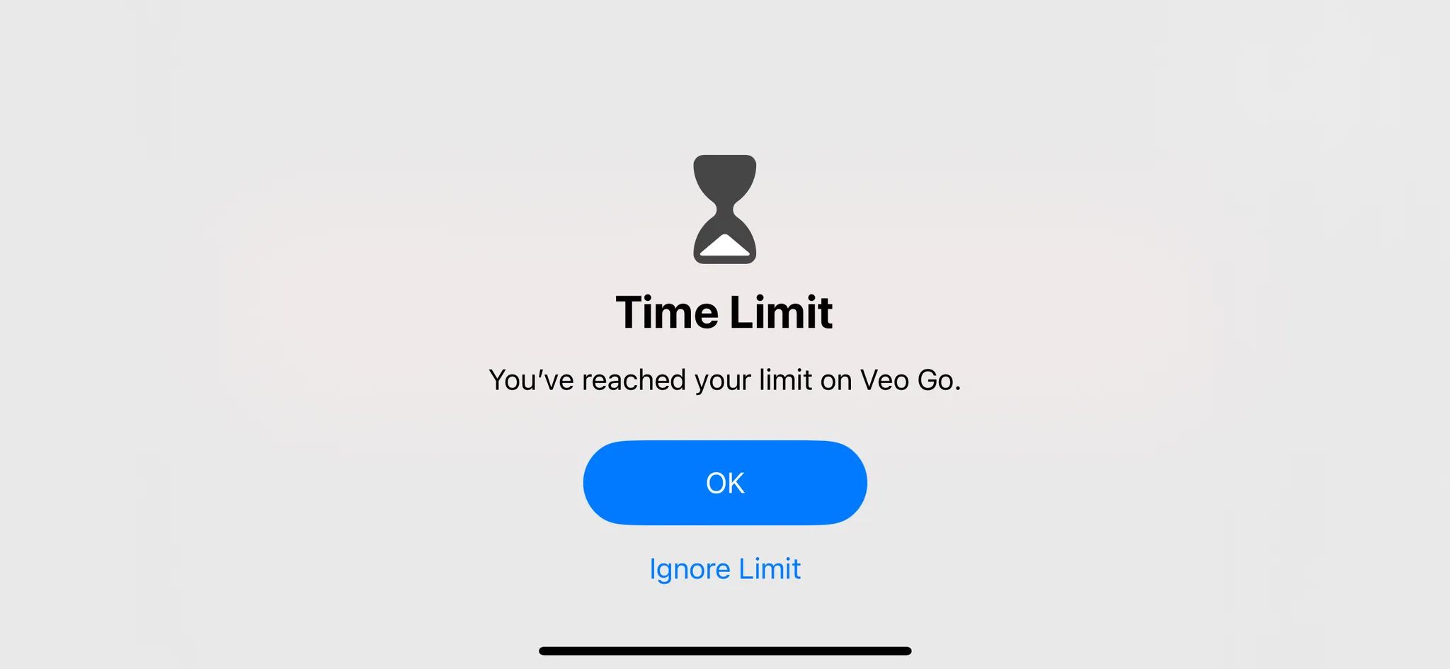 Time limit interrupting Veo Go recording.webp