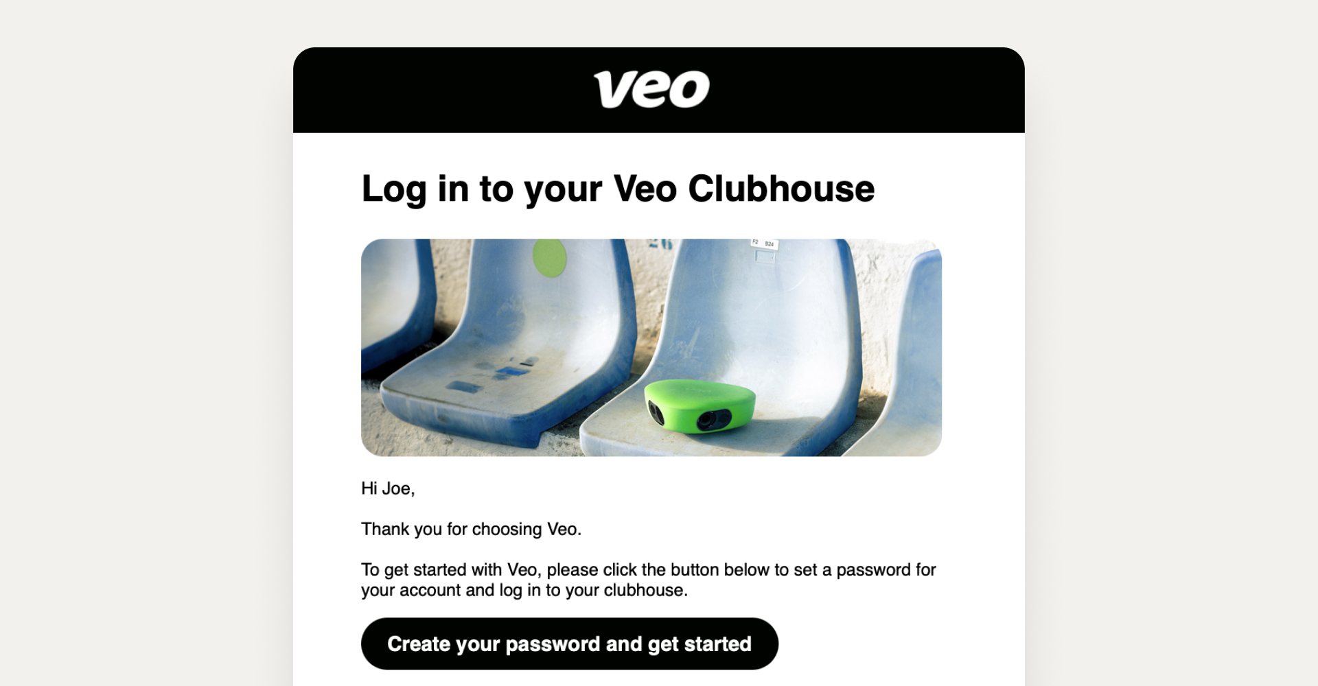 Create account email