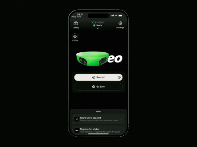 GIF che mostra l'uso dell'Avvio ritardato nell'app Veo Camera.gif